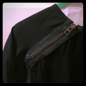 All Saints black and grey blouse / Japanese cloth